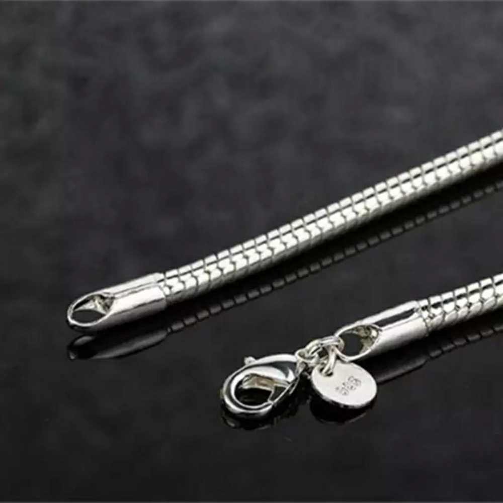 NEW 925 Sterling Silver Snake Chain Bracelet - Picture 7 of 15